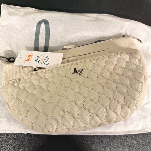 ✨PRICE FIRM✨ Lug Matte Luxe Bolero - Pebble w/ North Star Blue Interior NWT - Picture 2 of 6